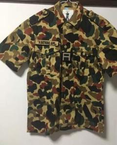 クリーニング済み BAPE 半袖 迷彩 Lサイズ シャツ