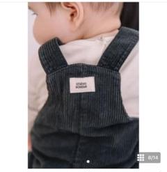 STUDIO BOHEME PARIS / SALOPETTE OVERALLS / ECRU - SQUARES