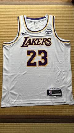 ナイキ Nike NBA ジャージー Lakers James ホワイト 44