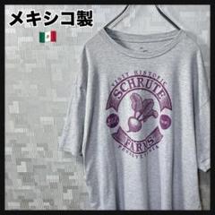 90s メキシコ製 Tシャツ 半袖 メンズ 2X ライトグレー 灰色 US 古着
