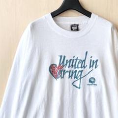 90s USA製古着　ヴィンテージ　ロンT ロゴ　ハートマーク　シングルステッチ