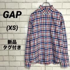 新品　GAP ギャップ　スリランカ製　チェックシャツ　綿100 コットン　XS