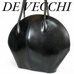 【希少】DE VECCHI トートバッグ レザー イタリア製 ブラック 黒 希少】DE VECCHI トートバッグ レザー イタリア製 ブラック 黒