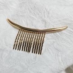 【新品】ゴールド 三日月 コーム クレセント コーム ヘアピン