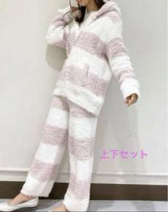 新品・未使用　ジェラートグラデ3ボーダーパーカ&ロングパンツSET ✨新品・未使用 ジェラートグラデ3ボーダーパーカ&ロングパンツ