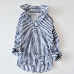 美品✨ Frank&Eileen リネン　ストライプ　シャツ　別注　ロンハーマン 美品✨ Frank&Eileen リネン ストライプ シャツ 別注 ロン