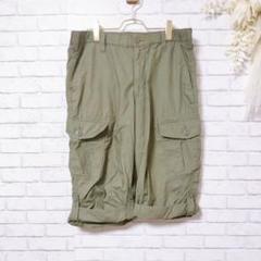 【古着】カーゴパンツ ハーフパンツ カーキ ボトム レディース W84