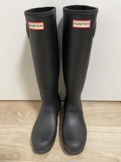 【美品】HUNTER ハンター　長靴　ブラック UK 6 エコメルカリ便 HUNTER 【ハンター】レインブーツ 長靴 ブラック ショート