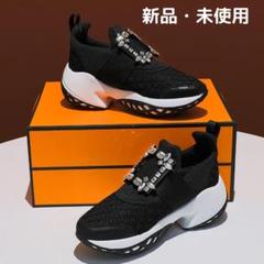 キラキラ⭐︎ビジュースニーカー オールシーズン 脚長効果 24.0cm