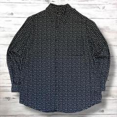 ciaiborne 長袖Tシャツ 総柄ブラック XL 0905