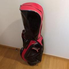 【中古】PUMA キャディバッグ 黒/赤 PUMA キャディバッグ 赤/黒 合成皮革 - メルカリ