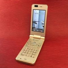 SoftBank パナソニック 830P ゴールド ガラケー 折り畳み携帯本体