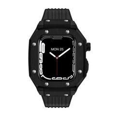 【即納】アップルウォッチ 黒色 カバー Apple Watchラバーバンド
