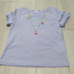 メゾピアノ　ネックレス刺繍　半袖Tシャツ　110サイズ