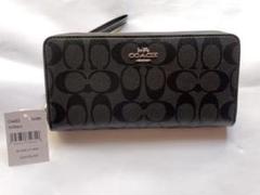 【新品未使用】coach長財布 黒 COACH コーチ 新品 長財布 ブラック メンズ レディース 財布 黒