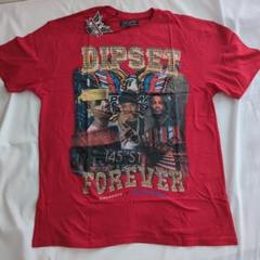 新品　DIPSET　REASON　コラボ　ラグジュアリー　ラップT　赤　レッド