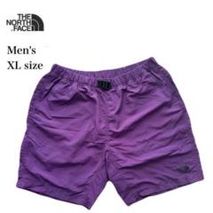THE NORTH FACE ザ・ノースフェイス ハーフパンツ（紫・パープル） 美品 ノースフェイス メンズ ハーフパンツ ベルト付き パープル