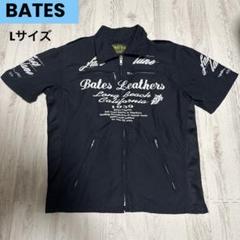 BATES ベイツ 半袖メッシュ バイクジャケット 肩⭐︎マーク刺繍取付　L BATES ベイツ 半袖メッシュ バイクジャケット 両面刺繍ロゴ L