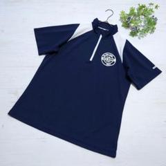 ジャックバニー 吸汗速乾 モックネック ハーフジップ 半袖 シャツ LL