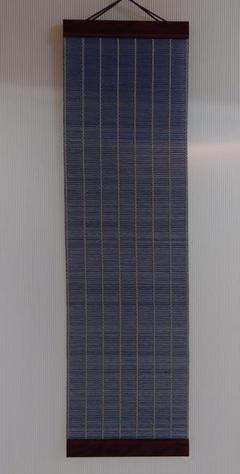 ブルーのヒゴ　珍しいブルータペストリー　幅約18.5cm 長さ約65cm