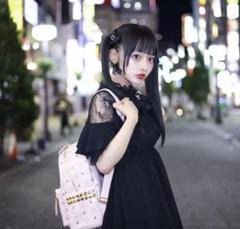 ❤︎ ROJITA 肩レースブローチ付き半袖ワンピース（ブラック） ❤︎ ロジータ ROJITA 肩レースブローチ付き半袖ワンピース