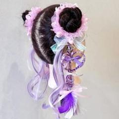 しなこちゃん♡ライブ♡ベビタピ♡原宿♡ウィピ♡キッズ♡ヘアゴムエクステ♡シュシュ
