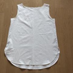 ★未使用★ホワイト ノースリーブ レイヤーシャツ　Lサイズ