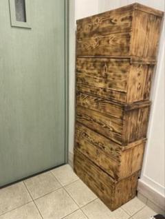 リンゴ　木箱