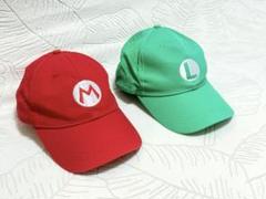 マリオ ルイージ 帽子 赤緑 M L 刺繍キャップ キッズ 大人 USJ ユニバ