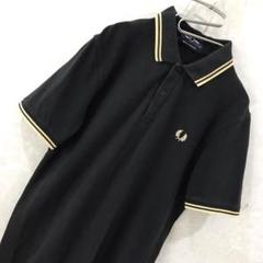 【英国製】フレッドペリー ポロシャツ ブラック×ゴールド 高品質 The Fred Perry Shirt - G12(8 157：BLACK / CHAMPAGNE): | FRED