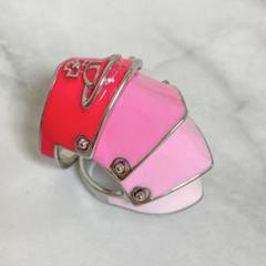 ヴィヴィアン ARTEMISアーマーリング シルバー×グラデーションピンク