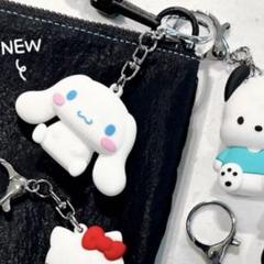 韓国限定 サンリオ キーホルダー型 T-moneyカード シナモン ポチャッコ サンリオ Tmoney キーリング シナモロール ポチャッコ 韓国 交通