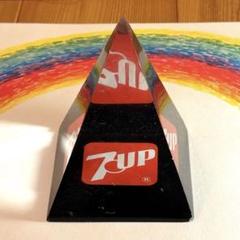 レア！　80’s セブンアップ　7up ピラミッド　オブジェ　アドバタイジング レア！ 80's セブンアップ 7up ピラミッド オブジェ
