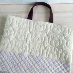 レッスンバッグ #716 くまさんキルト 通園バック ハンドメイド