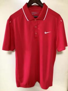 〔美品〕 NIKE ナイキ ゴルフ ポロシャツ 半袖シャツ 赤 メンズM