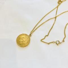 【美品】1962年イギリスコインペンダント　ユニセックスデザイン　アンティーク