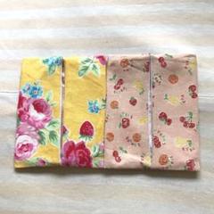 ポケットティッシュケース　普通サイズ　b97 いちご　花&フルーツ