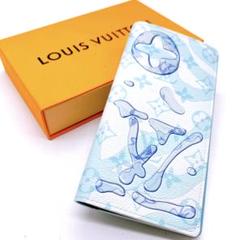 極美品 LOUIS VUITTON 付属品付 アクアガーデン ブラザ 長財布
