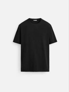 ZARA 黒 スリムフィットTシャツ