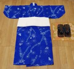 金魚柄☆男の子用浴衣☆下駄つき