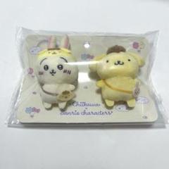 ちいかわ サンリオ コラボ ブローチ マスコット バッチ うさぎ