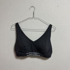 Calvin Klein 黒 Vネックブラジャー L