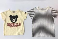 3ピ560◎MIKI HOUSE◎DOUBLE_B◎Tシャツ◎ベビー服