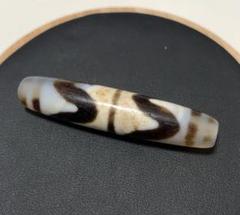 希少　四線虎牙天珠　チベット天珠　大型