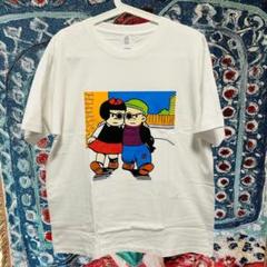NANCY ティーシャツ 半袖 メンズ ヴィンテージリプリント L XL 白