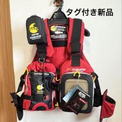 新品未使用　マズメ(mazume) レッドムーンライフジャケット レッドのサムネイル