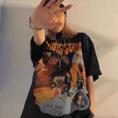 【新入荷】フロント プリント ビックシルエット travis scott