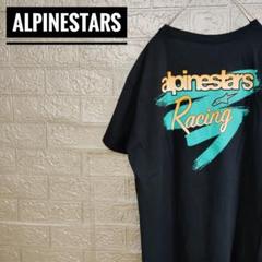 メキシコ製アルパインスターズ　古着Tシャツ紺M