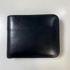 ✨新品未使用✨ファイブウッズ　　　　　　　 ブライドルレザー　二つ折り財布 FIVE WOODS 財布 メンズ 二つ折り ブラック 黒 黒色 本革