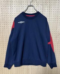 UMBRO アンブロ 90s 青タグ 短丈 スウェット トレーナー y2k 正規品質保証】 アンブロ UMBRO 90s y2k トレーナー スウェット